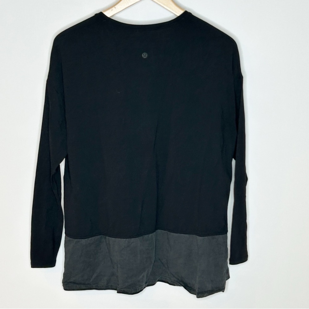 Lululemon Ease of Mind Long Sleeve Shirt Size 6 Black - Picture 5 of 9